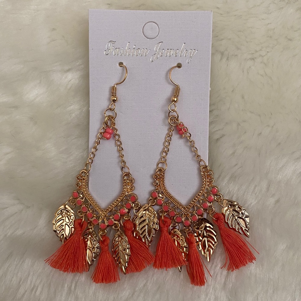 Feather Tassel Earrings
